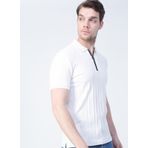Fabrika Polo Yaka Düz Ekru Erkek T-Shirt DAX