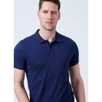 Fabrika Polo Yaka Düz Lacivert Erkek T-Shirt LEGOLAS Y