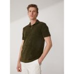 Fabrika Polo Yaka Düz Yeşil Erkek T-Shirt ALIZA - M
