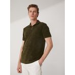 Fabrika Polo Yaka Düz Yeşil Erkek T-Shirt ALIZA