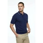 Fabrika Polo Yaka Slim Fit Düz Lacivert Erkek Kazak F6SM-KZK 2048 - XL