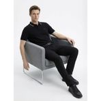 Fabrika Polo Yaka Slim Fit Kazak, 2XL, 5003325521, Siyah, Erkek