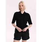 Fabrika Regular Fit Düz Örgü Hırka, XS, 5003325488, Siyah, Kadın