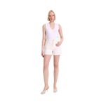 Fabrika Relaxed Armürlü Denim Şort, 34, 5003328254, Beyaz, Kadın