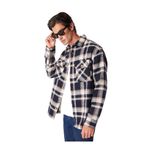 Fabrika Relaxed Ekose Gömlek, 2XL, 5003156080, Lacivert, Erkek