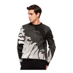 Fabrika Relaxed Jakarlı Kazak 2XL, XXL, 5003034092, Siyah, Erkek