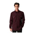 Fabrika Relaxed Mürdüm Erkek Düz Ceket F4WM-CKT 2415, 52
