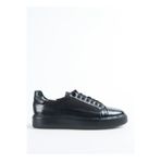 Fabrika Siyah Erkek Deri - Kumaş Sneaker SEKA-DARREN