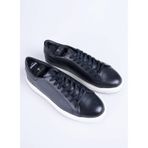 Fabrika Siyah Erkek Deri Sneaker JAROD - 45