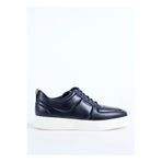 Fabrika Siyah Erkek Deri Sneaker ROSSI-CAVANI