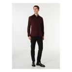 Fabrika Siyah Erkek Slim Fit Düz Chino Pantolon F3WM-PNT902