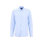 Fabrika Slim Fit Alttan Britli Yaka Armürlü Açık Mavi Gömlek, L, 5003274152, Açık Mavi, Erkek