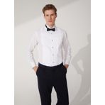 Fabrika Slim Fit Ata Yaka Düz Beyaz Erkek Gömlek HANAKO ATA