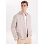Fabrika Slim Fit Bej Erkek Düz Ceket F6SM-CKT 2548 - 56