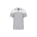 Fabrika Slim Fit Çizgili Polo T-Shirt Porter N, L, 5003330430, Beyaz, Erkek