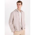Fabrika Slim Fit Düz Blazer Ceket, 46, 5003328164, Bej, Erkek