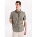 Fabrika Slim Fit Gömlek F6Sm-Gml 2605, M, 5003328763, Haki, Erkek