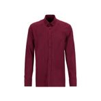 Fabrika Slim Fit Gömlek Yaka Düz Bordo Erkek Gömlek F5WM-GML 2574