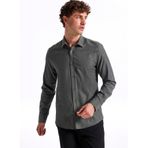 Fabrika Slim Fit Gömlek Yaka Düz Gömlek, 2XL, 5003274920, Haki, Erkek