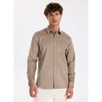 Fabrika Slim Fit Gömlek Yaka Düz Gömlek, XL, 5003278908, Vizon, Erkek