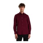 Fabrika Slim Fit Gömlek Yaka Düz Gömlek, XL, 5003278932, Bordo, Erkek