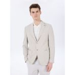 Fabrika Slim Fit Gri Erkek Düz Ceket F5SM-CKT 2439 - 52
