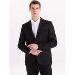 Fabrika Slim Fit Siyah Erkek Düz Ceket Napoli- 3- Ft- 2- Aç - 54