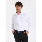 Fabrika Slim Fit Sumos Yaka Armürlü Beyaz Erkek Gömlek F5WM-GML 2580 - 42