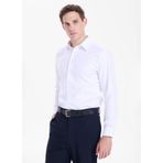 Fabrika Slim Fit Sumos Yaka Armürlü Gömlek, 44, 5003284073, Beyaz, Erkek