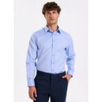 Fabrika Slim Fit Sumos Yaka Armürlü Mavi Erkek Gömlek F5WM-GML 2580 - 39
