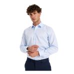 Fabrika Slim Fit Sumos Yaka Düz Açık Mavi Gömlek, 40, 5003284008, Açık Mavi, Erkek