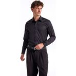 Fabrika Slim Fit Sumos Yaka Düz Siyah Erkek Gömlek F5WM-GML 2581 - 46
