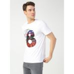 Fabrika Sports Erkek Beyaz Bisiklet Yaka T-Shirt - XL