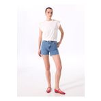 Fabrika Standart Bel Basic İndigo Kadın Denim Şort F5SL-SHT0351