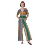 Fabrika Standart Bel Degrade Desenli Pantolon, XL, 5003224039, Çok Renkli, Kadın