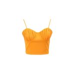 Fabrika Straplez Crop Bluz, 34, 5003087511, Turuncu, Kadın