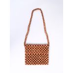 Fabrika Taba Kadın 23x20x4 Ahşap Omuz Çantası BARI
