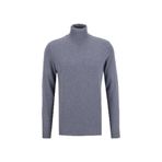 Fabrika Tam Balıkçı Yaka Slim Fit Düz Gri Melanj Erkek Kazak F5WM-KZK 2524 - 2XL
