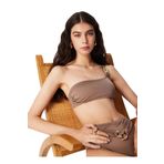 Fabrika Tek Omuz Bikini Üst, 42, 5003114439, Vizon, Kadın