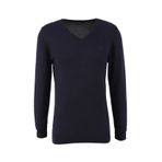 Fabrika V Yaka Basic Düz Lacivert Erkek Kazak F4WM-KZK 2842