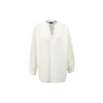 Fabrika V Yaka Geniş Fit Bluz, 38, 5003087432, Beyaz, Kadın