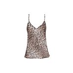 Fabrika V Yaka Relaxed Leopar Desenli Bluz, 38, 5003229915, Çok Renkli, Kadın