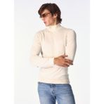 Fabrika Yarım Balıkçı Yaka Basic Düz Ekru Erkek Kazak F4WM-KZK 2841 - XL