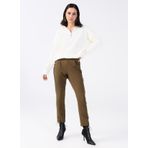 Fabrika Yüksek Bel Basic Haki Kadın Pantolon OLIK