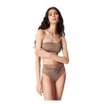 Fabrika Yüksek Bel Bikini Alt, 38, 5003114490, Vizon, Kadın
