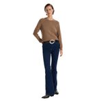Fabrika Yüksek Bel Geniş Paça Flare Koyu İndigo Denim Pantolon, 25, 5003274449, Koyu İndigo, Kadın