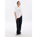 Fabrika Yüksek Bel Geniş Paça Straight Denim Pantolon, 29, 5003274291, Siyah, Kadın