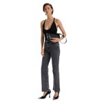Fabrika Yüksek Bel Regular Straight Denim Pantolon, 25, 5003274301, Antrasit, Kadın