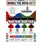 Fabrikone 4'lü Set Premium Parafin Soya Wax Toz Mum Boyası Hobi Seti - 5 cc (Kırmızı, Mavi, Yeşil, Kahverengi) BKFAB4KMYKH5G
