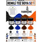 Fabrikone 4'lü Set Premium Parafin Soya Wax Toz Mum Boyası Hobi Seti - 5 cc (Siyah, Mavi, Kahverengi, Turuncu) BKFAB4SMKHT5G